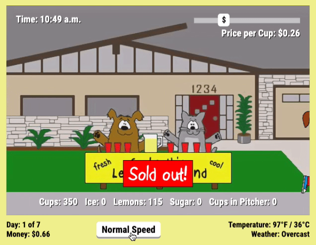Lemonade Stand Screenshot 13 Lemonade Stand Screenshot 13