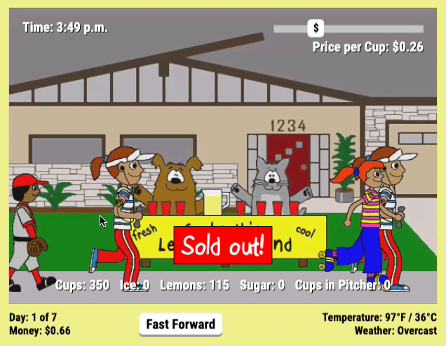 Lemonade Stand Screenshot 15 Lemonade Stand Screenshot 15