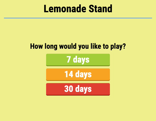 Lemonade Stand Screenshot 3