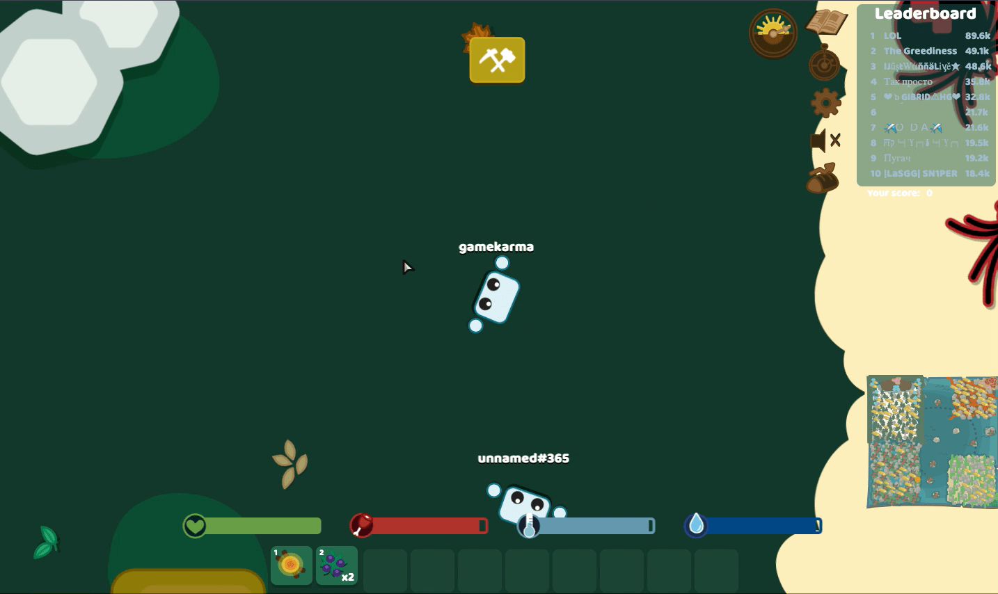 Starve.io Screenshot 2