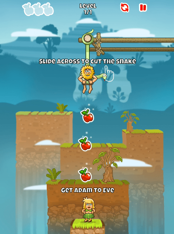 Adam and Eve: Cut The Ropes Screenshot 2 Adam and Eve: Cut The Ropes Screenshot 2