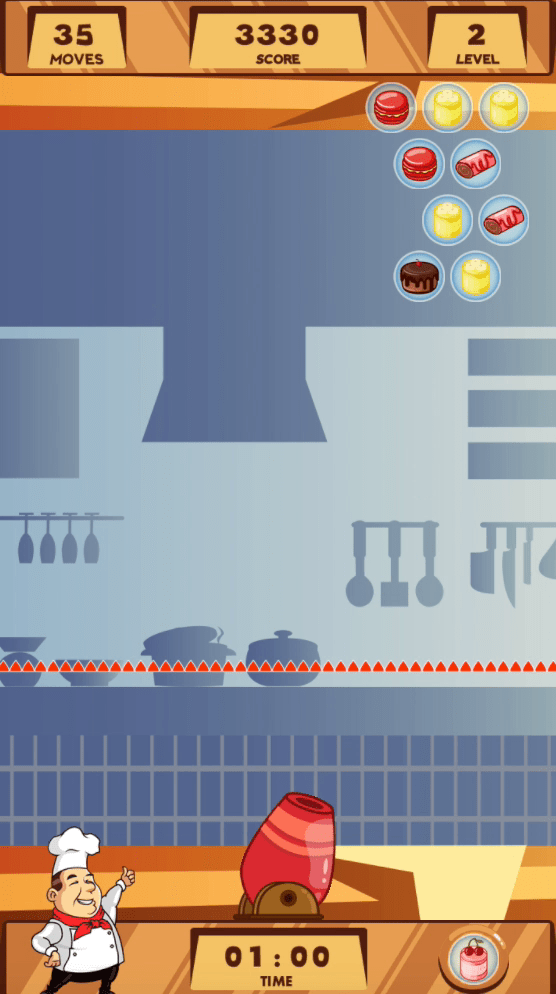 Happy Chef Bubble Shooter Screenshot 3