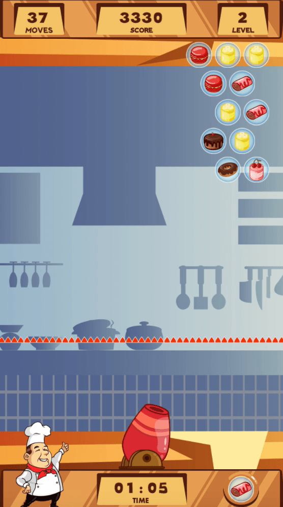 Happy Chef Bubble Shooter Screenshot 4