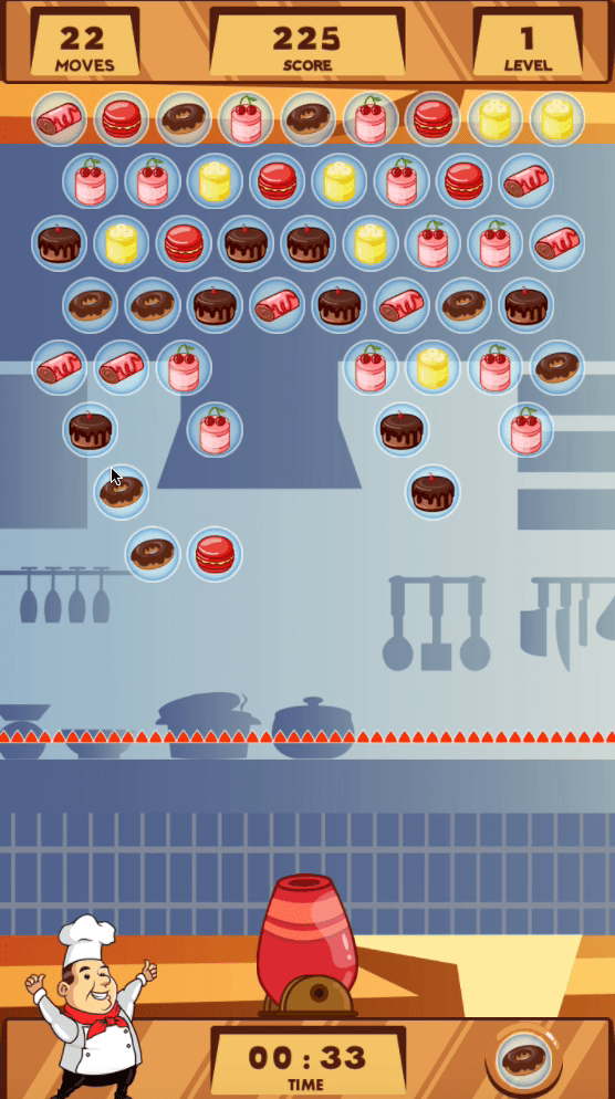 Happy Chef Bubble Shooter Screenshot 5