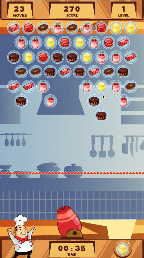 Happy Chef Bubble Shooter Screenshot 6