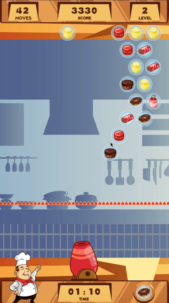 Happy Chef Bubble Shooter Screenshot 9