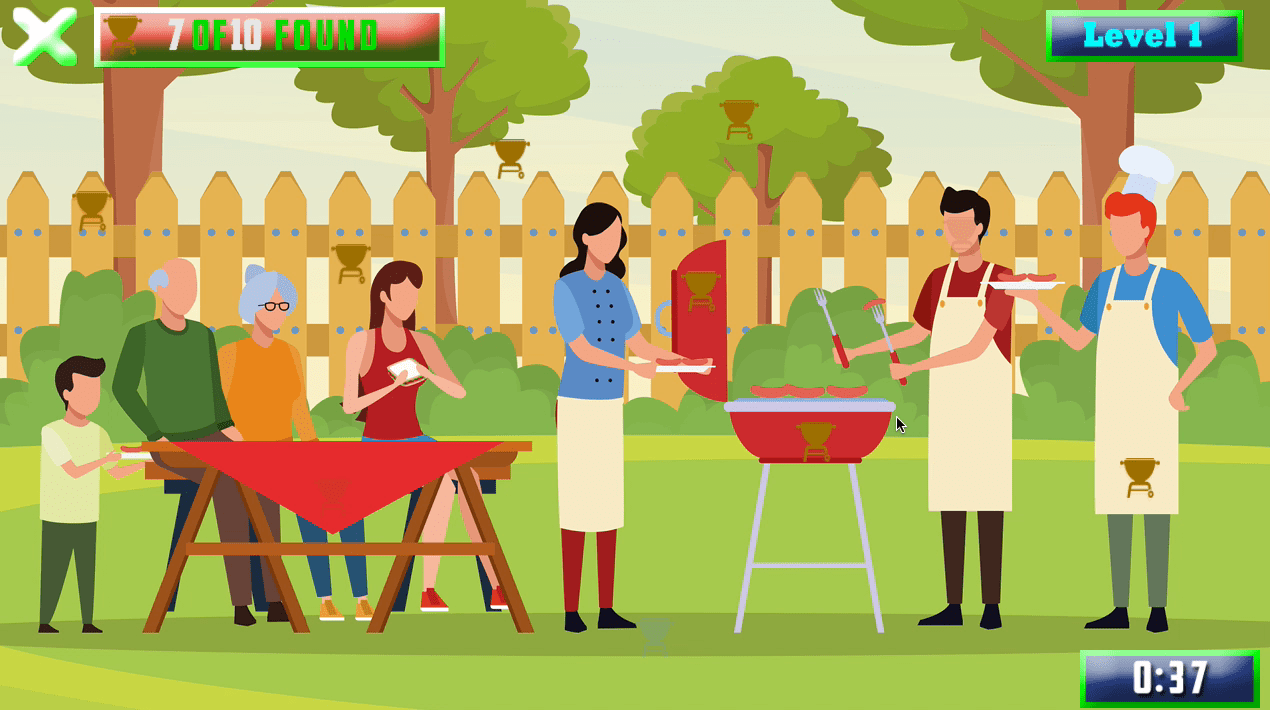 Barbecue Picnic Hidden Objects Screenshot 2