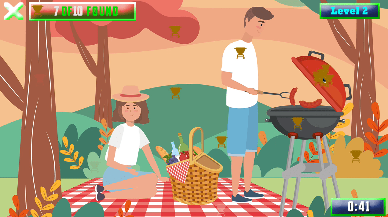 Barbecue Picnic Hidden Objects Screenshot 4