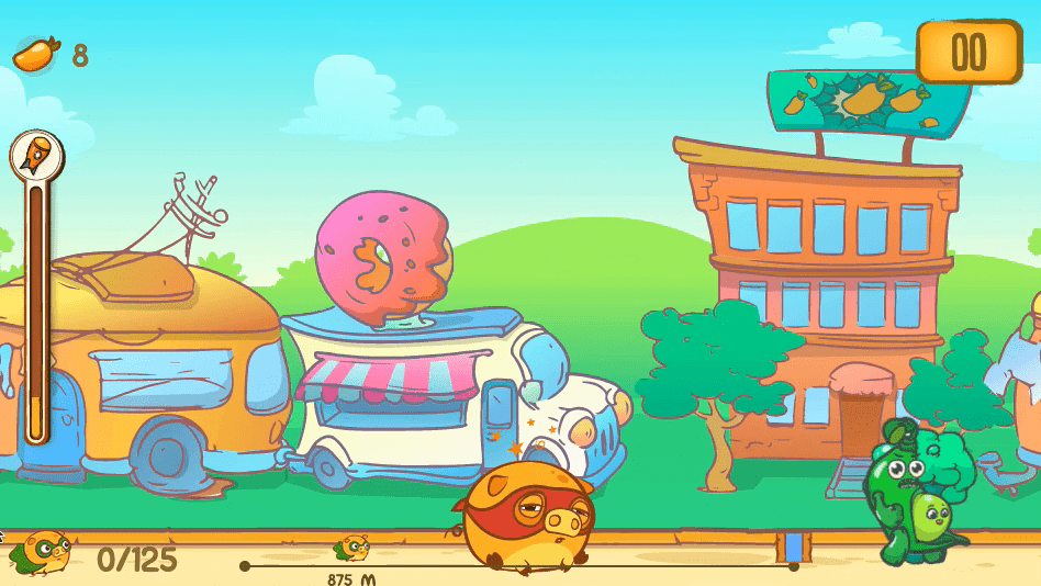 Mango Piggy Piggy vs Bad Veggies Screenshot 1