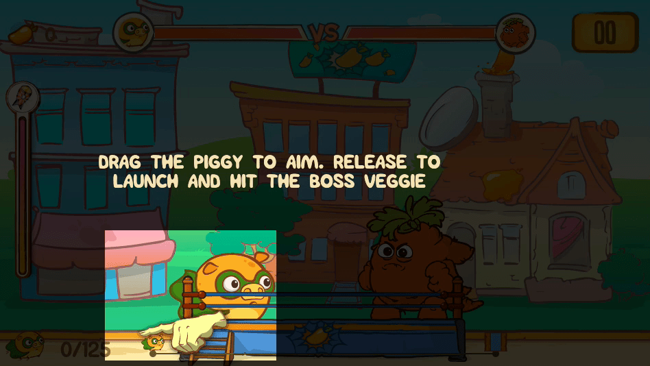 Mango Piggy Piggy vs Bad Veggies Screenshot 2