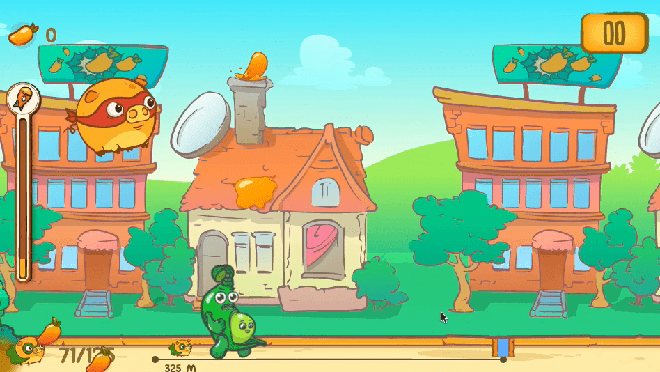 Mango Piggy Piggy vs Bad Veggies Screenshot 6