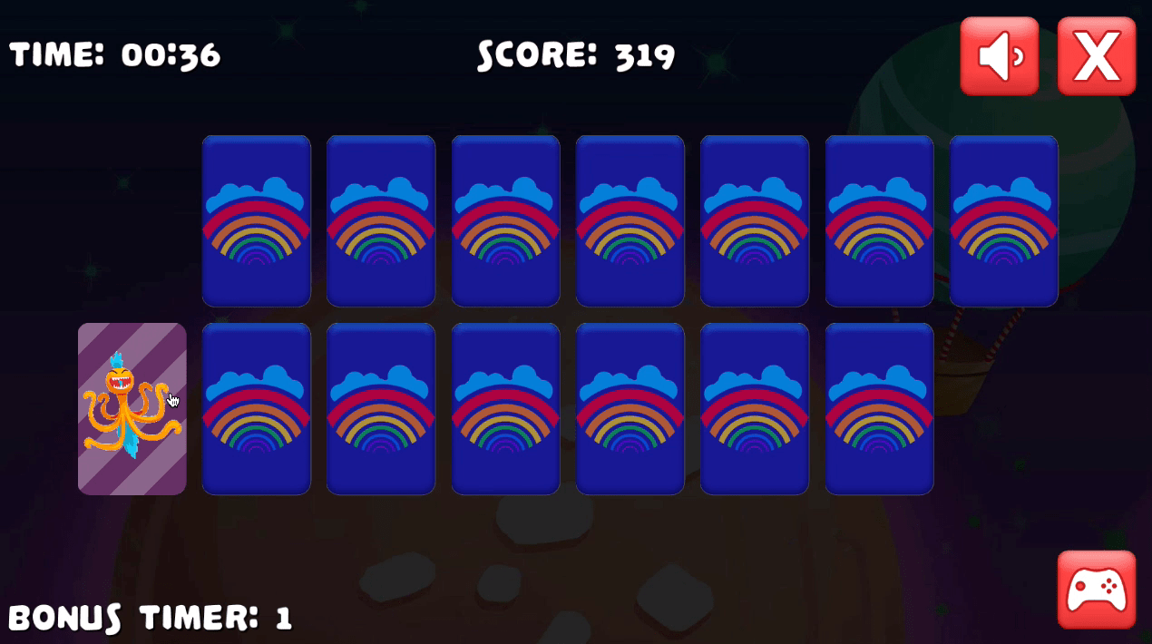 Сute Little Monsters Memory Screenshot 3 Сute Little Monsters Memory Screenshot 3