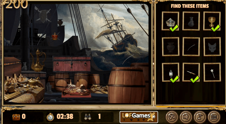 Pirates Hidden Objects Screenshot 1