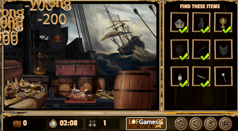 Pirates Hidden Objects Screenshot 2