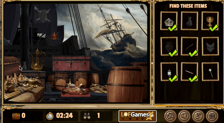 Pirates Hidden Objects Screenshot 3 Pirates Hidden Objects Screenshot 3