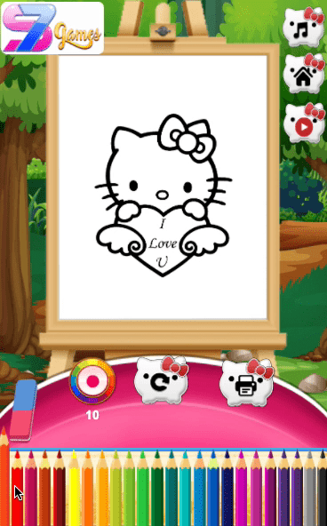 Coloring Kitty Screenshot 6 Coloring Kitty Screenshot 6