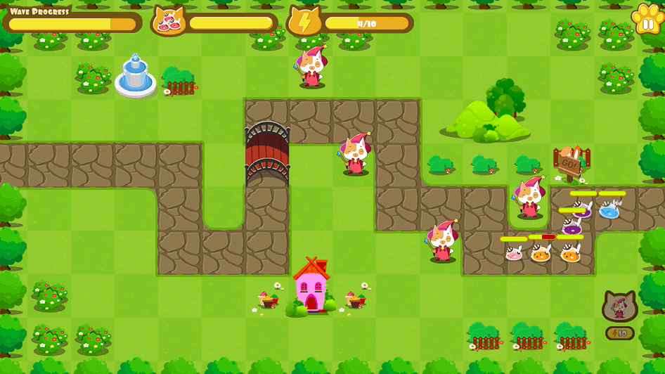 Cat Wizard Defense Screenshot 2