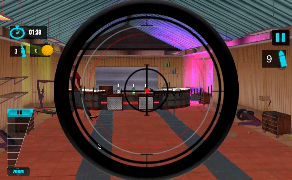 Sniper Bottle Shooting Game Screenshot 4