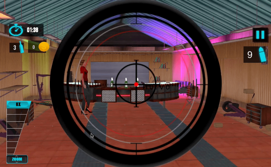 Sniper Bottle Shooting Game Screenshot 5