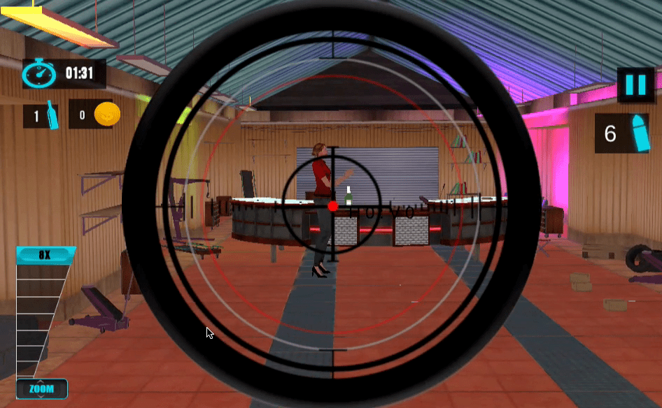 Sniper Bottle Shooting Game Screenshot 6