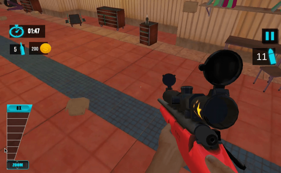 Sniper Bottle Shooting Game Screenshot 8