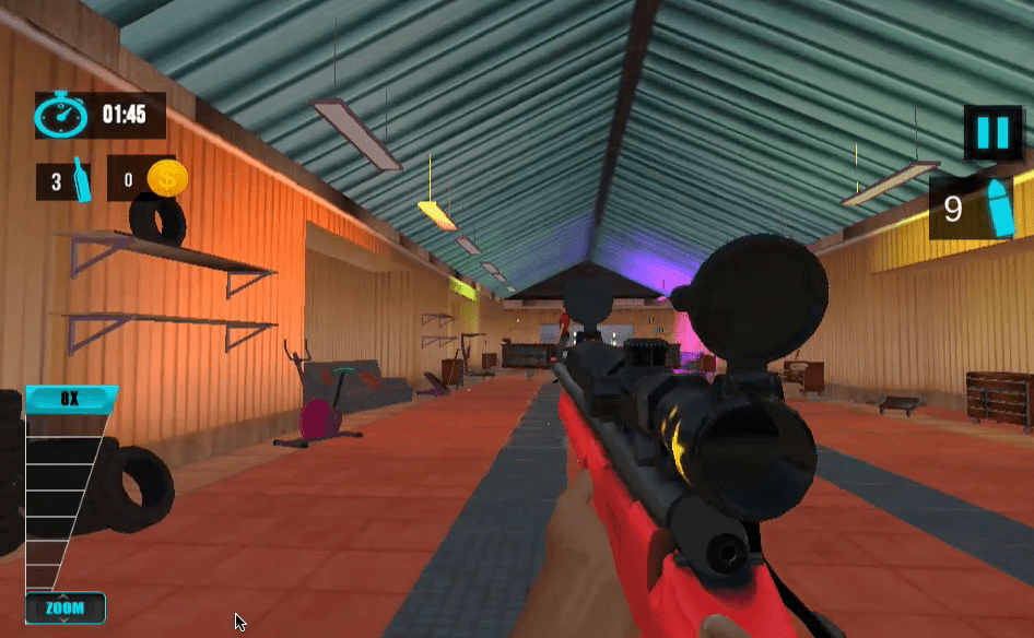 Sniper Bottle Shooting Game Screenshot 9