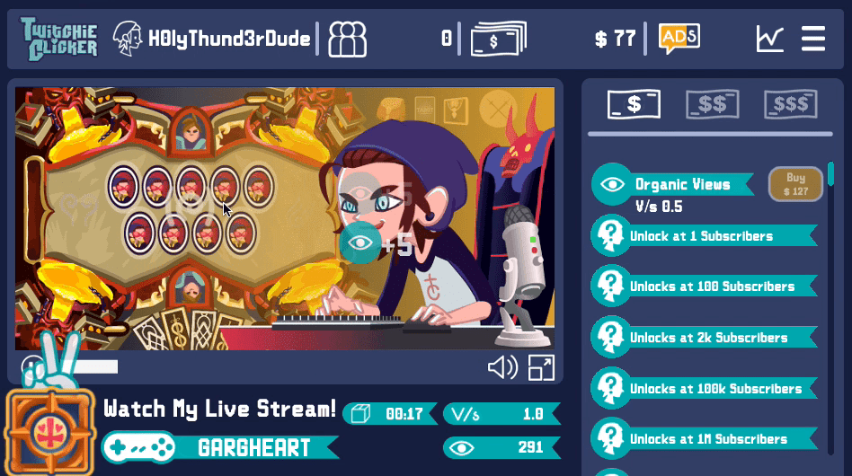 Twitchie Clicker Screenshot 1 Twitchie Clicker Screenshot 1