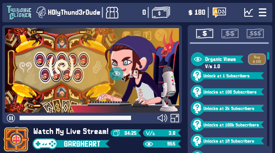 Twitchie Clicker Screenshot 2 Twitchie Clicker Screenshot 2