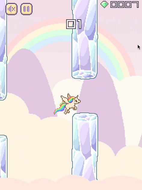 Flappy Unicorn Screenshot 3 Flappy Unicorn Screenshot 3
