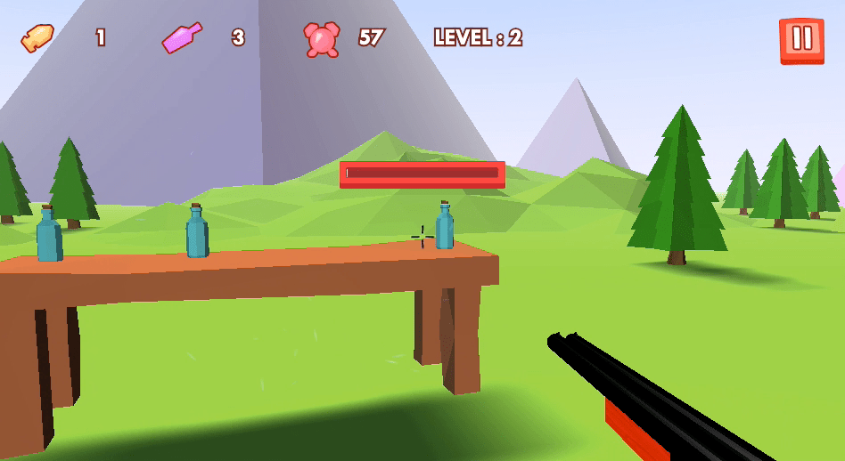 3D Bottle Shooter Screenshot 1