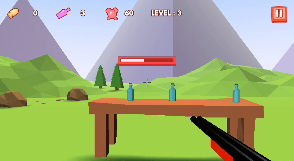 3D Bottle Shooter Screenshot 2