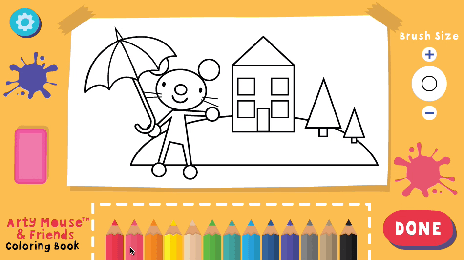 Arty Mouse Coloring Book Screenshot 10 Arty Mouse Coloring Book Screenshot 10