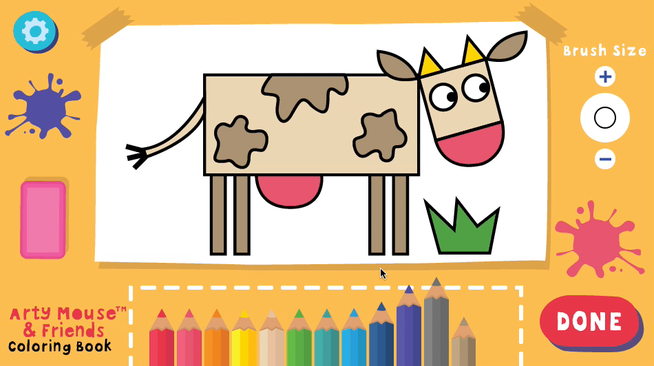 Arty Mouse Coloring Book Screenshot 2 Arty Mouse Coloring Book Screenshot 2