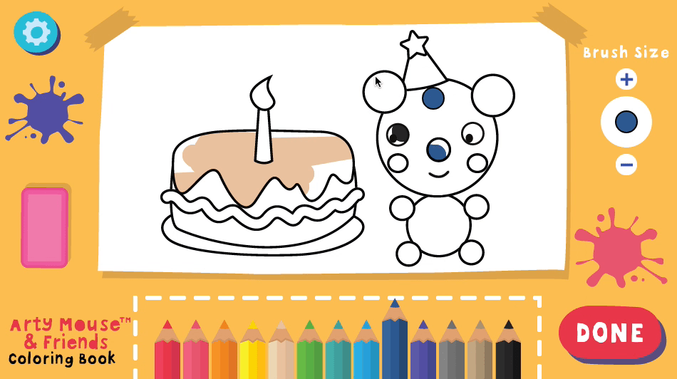 Arty Mouse Coloring Book Screenshot 3 Arty Mouse Coloring Book Screenshot 3
