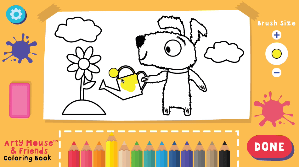 Arty Mouse Coloring Book Screenshot 4 Arty Mouse Coloring Book Screenshot 4