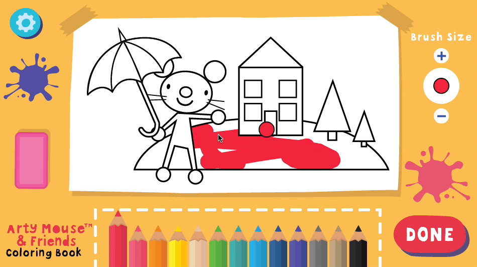 Arty Mouse Coloring Book Screenshot 6