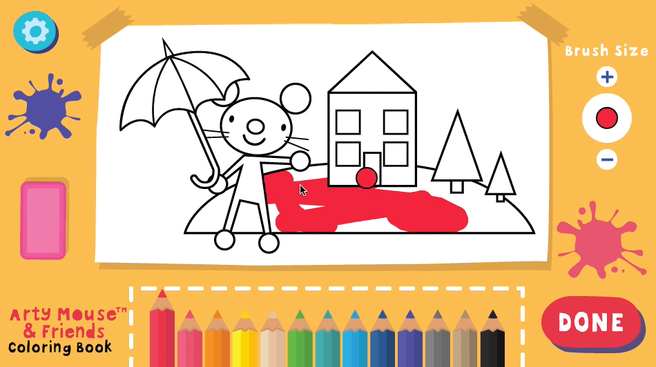 Arty Mouse Coloring Book Screenshot 6 Arty Mouse Coloring Book Screenshot 6