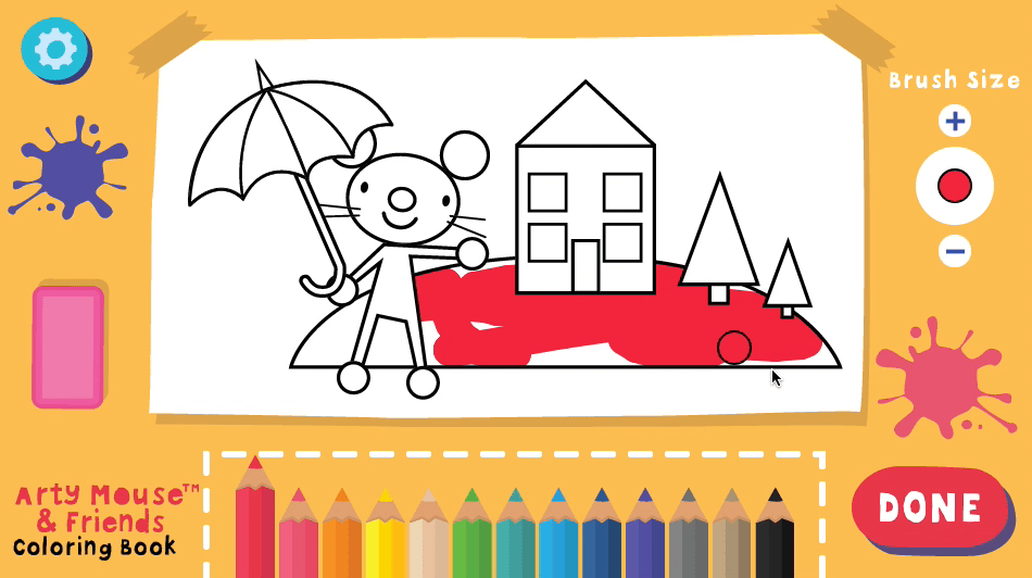 Arty Mouse Coloring Book Screenshot 9 Arty Mouse Coloring Book Screenshot 9
