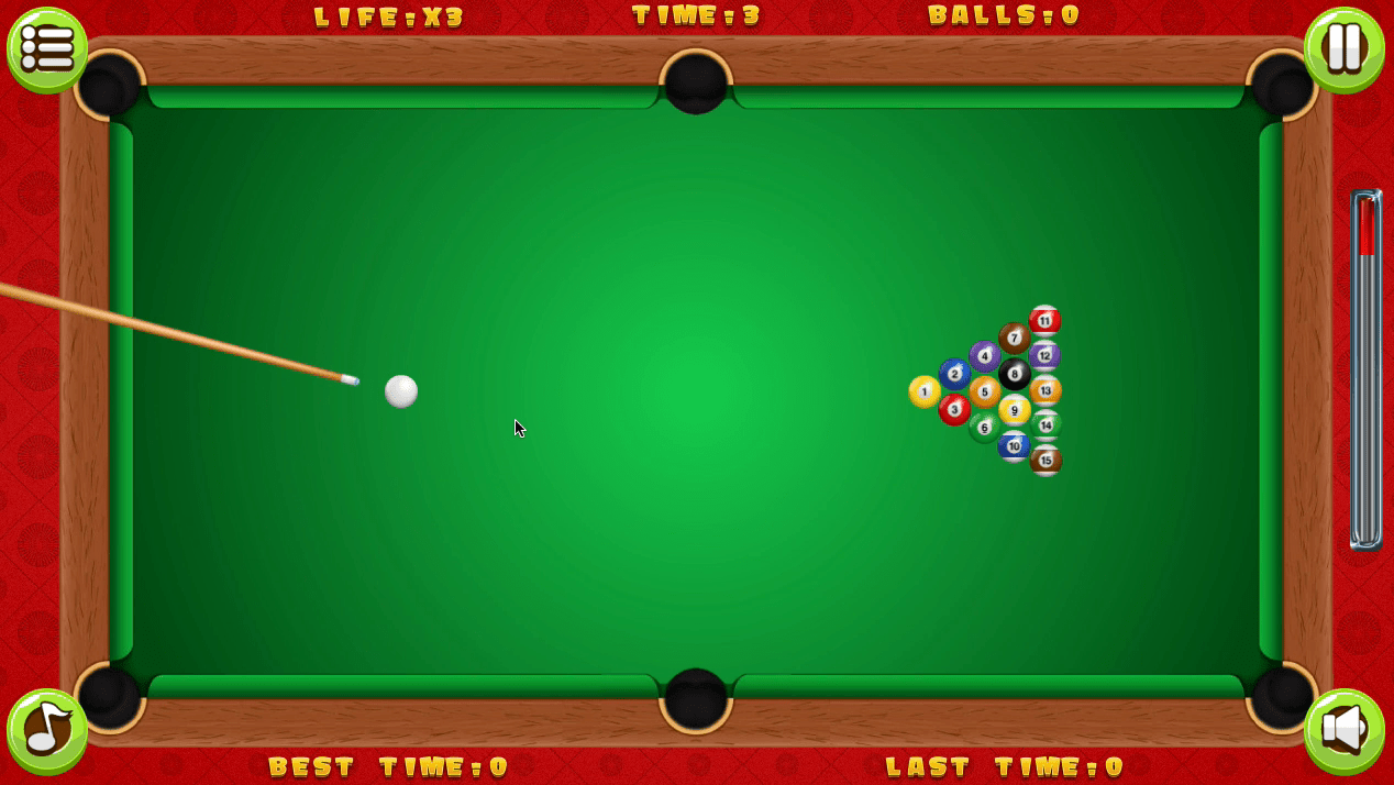 Billiards Game Screenshot 1