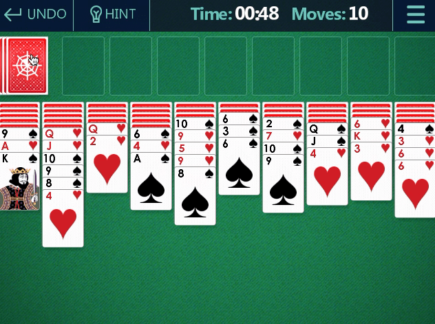 Spider Solitaire Screenshot 12