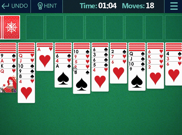 Spider Solitaire Screenshot 4