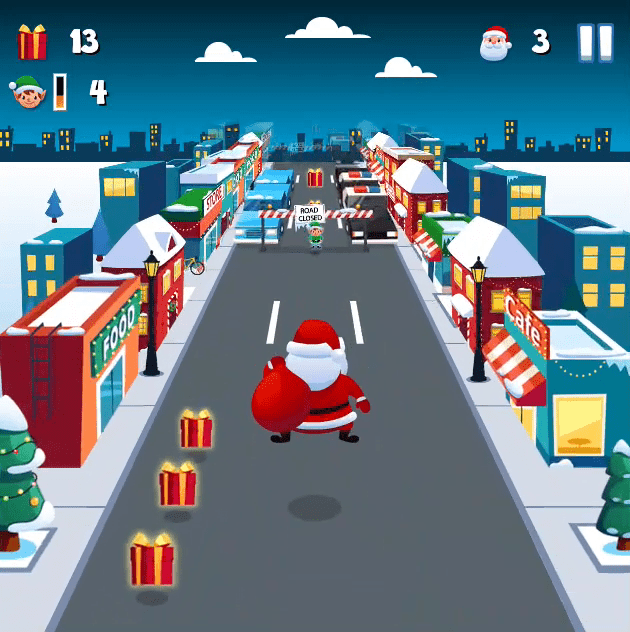 Santa City Run Screenshot 1 Santa City Run Screenshot 1