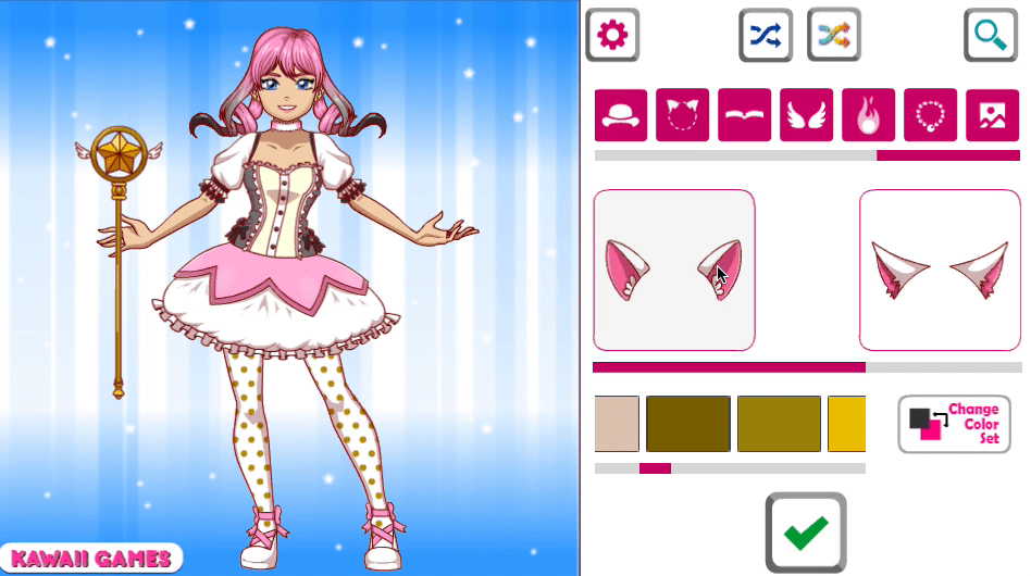 Kawaii Magical Girl Dress Up Game Screenshot 3 Kawaii Magical Girl Dress Up Game Screenshot 3