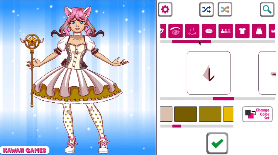 Kawaii Magical Girl Dress Up Game Screenshot 5 Kawaii Magical Girl Dress Up Game Screenshot 5