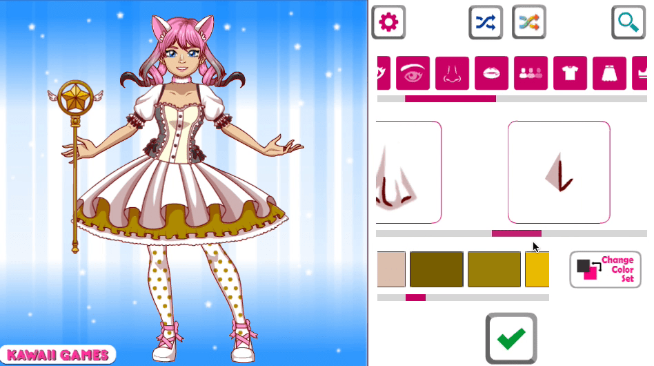 Kawaii Magical Girl Dress Up Game Screenshot 6 Kawaii Magical Girl Dress Up Game Screenshot 6