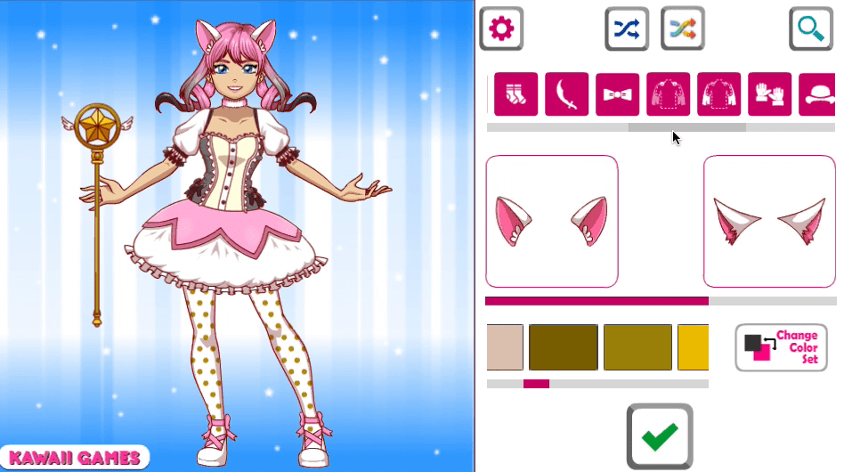 Kawaii Magical Girl Dress Up Game Screenshot 7 Kawaii Magical Girl Dress Up Game Screenshot 7