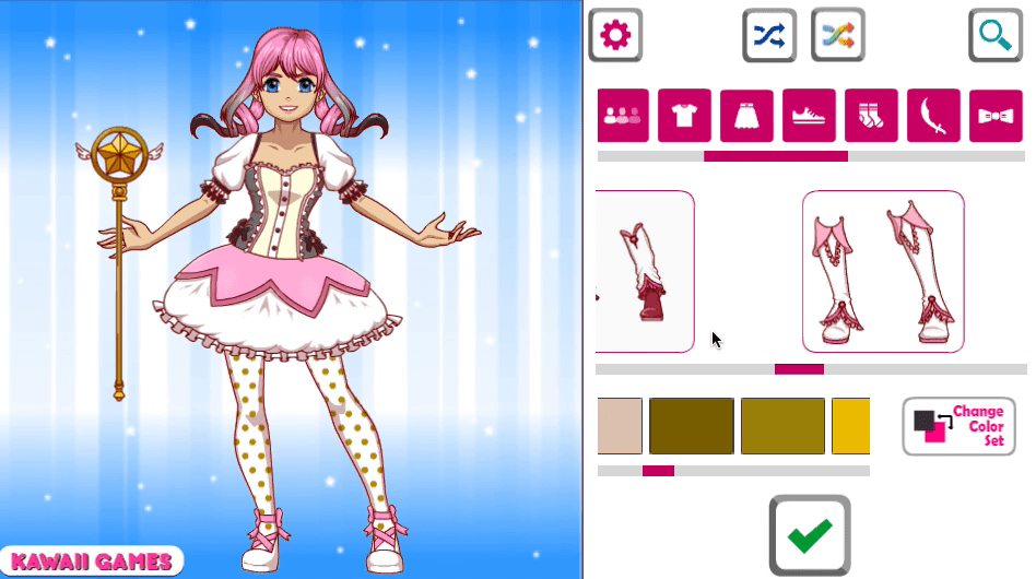 Kawaii Magical Girl Dress Up Game Screenshot 8