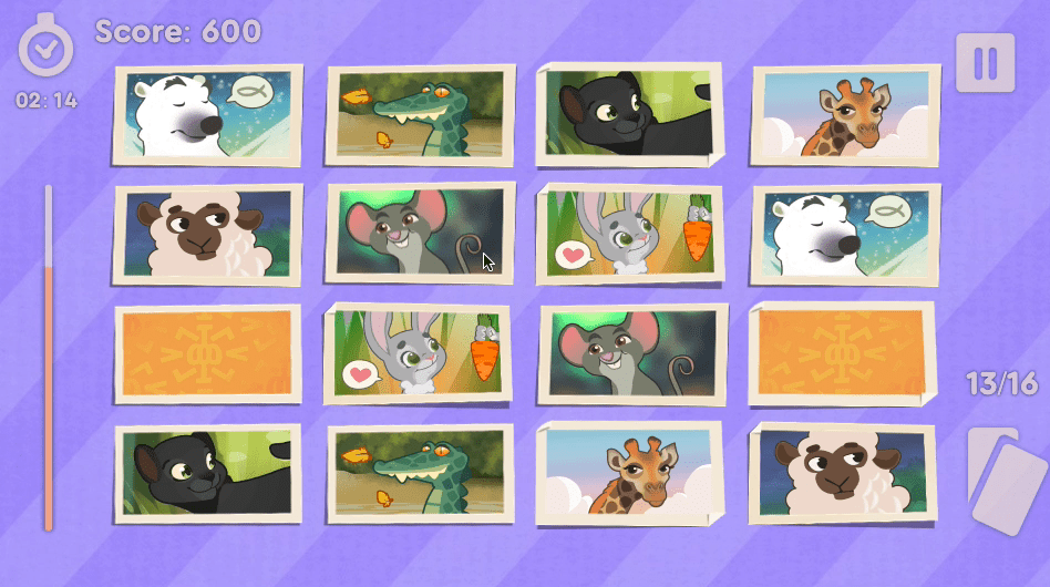 Scratch Match Animals Screenshot 2