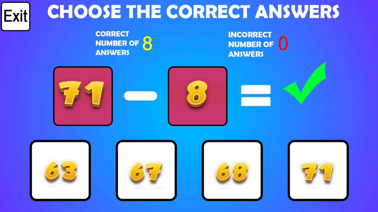 Unlimited Math Questions Screenshot 1