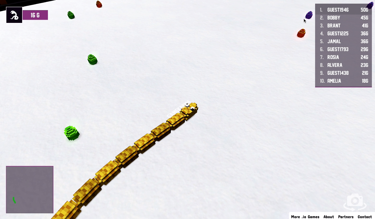 Cool Snakes.io Screenshot 2